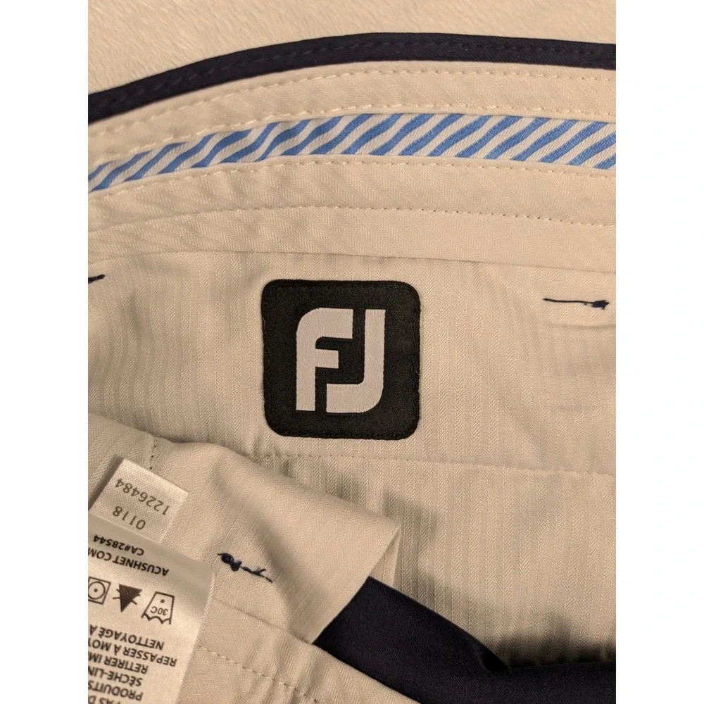 FootJoy Men's Blue Golf Pants Fits W34 L31 Lightweight Stretch‎ Performance EUC